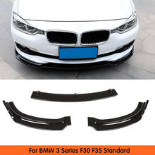 Para F30 parachoques delantero labio Spoiler para BMW Serie 3 F30 F35 estándar parachoques 2012-2018 ABS negro cabeza parachoques pala 2024 - compra barato