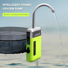 Outdoor Portable Small Three-in-One Sensing Charging Pumping Water Oxygen Pump Fishing Oxygenation Air Pump LED Lighting 2024 - купить недорого