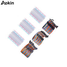 3 Pcs 400 tie/pin/points Solderless Breadboard/PCB board for Arduino with 120pcs Dupont Jumper Wires for Arduino starter Kit 2024 - buy cheap