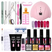 Juego de manicura profesional para principiantes, lámpara LED UV de 36W, Kit de esmalte de uñas en Gel, juego de manicura, herramientas de arte de uñas 2024 - compra barato