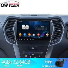 Owtosin 9" Car Radio Multimedia Video Player Navigation GPS Android 9.0 For Hyundai IX45 Santa Fe 2013-2017 Car 4GB RAM 2024 - buy cheap