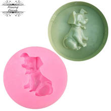 DIY Dog Shaped soap silicone cake decorative mold animal fudge tool cup cake chocolate polymer clay resin mold 2024 - buy cheap