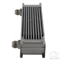 10 Row AN10 Engine Transmission 248mm 7/8-14 UNF Aluminum Oil Cooler Silver 2024 - buy cheap