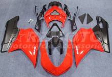 New ABS Motorcycle Fairing kit Fit For Ducati 848 evo 1098 1198 2007 2008 2009 2010 2011 2012 Custom Black Red 2024 - buy cheap