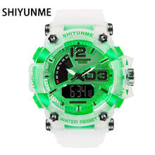 Мужские часы военные водонепроницаемые SHIYUNME спортивные часы армейские светодиодные цифровые секундомеры для запястья для male1811 relogio masculino 2024 - купить недорого