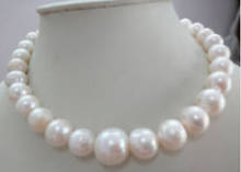 Collar de perlas blancas genuinas del Mar del Sur de Australia, 18 ", 12-15MM, envío gratis 2024 - compra barato