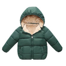 Winter Parkas Kids Jackets Cap Removable Fleece Boys Girls Super Soft Warm Thicken Velvet Children's Coat Baby Outerwear Jacket 2024 - buy cheap