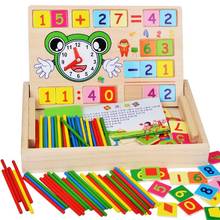 1 Set Counting Sticks Box Set Montessori Wooden Blocks Number Math Teaching Kids Game Education Intelligence Stick Toy Gifts 2024 - buy cheap