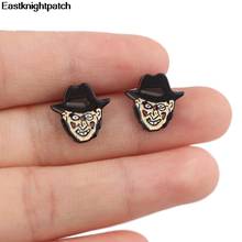 E1616 Horror Movie Stud Earrings Cute Earring Children women Jewelry Stainless Steel Accessories Gift 2024 - buy cheap