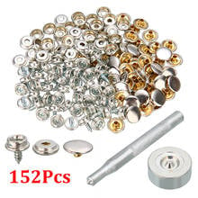 152pcs 10mm Screw Boat Marine Repair Canvas Fabric Snap Fastener Cover Button Socket Screw Stud Self-Tapping Support Accessories 2024 - buy cheap