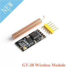 Módulo inalámbrico de GT-38, puerto serie de un solo Chip, SI4438/4463, 433MHZ, UART, 3,3 V/5V, distancia de interfaz TTL, 1200m 2024 - compra barato
