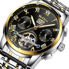 Mens Automatic Mechanical Watches Men Stainless Steel Gold Watch Date Clock Mechanism Tourbillon Wristwatch 2024 - buy cheap