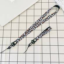 Phone Straps Luxury Long and short leopard lanyard Badge Holders Phone Neck Straps with Keyring for iPhone Samsung Xiaomi 2024 - buy cheap