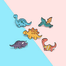Dinosaur Park Enamel Pins Custom Adventure Brooches Bag Clothes Lapel Pin Beast Badge Wild Animal Jewelry Gift for Kids Friends 2024 - buy cheap