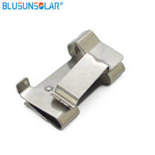 For 6sqmm solar cable 1000 pieces/lot DC  clamp 304 material PV  clips panel   system mounting installation 2024 - buy cheap