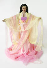 1/6 Scale 12''Ancient Women Long Dress Gown Models Yellow Pink for 12''Figures DIY 2024 - buy cheap