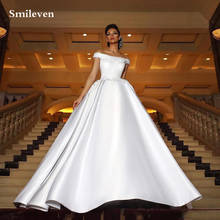 Smileven Princess Wedding Dress 2020 3D Appliqued Lace Bridal Dress Off The Shoulder Vestido De Noiva Wedding Gowns Custom Made 2024 - buy cheap