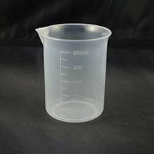 10 peças 250ml polipropileno plástico para medição de copos cozinha laboratório com bico 2024 - compre barato