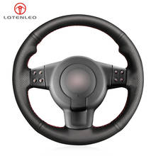 LQTENLEO Black Artificial Leather Steering Wheel Cover For Seat Leon (1P) FR 2005-2009 Leon (1P) Cupra 2005-2009 Ibiza (6L) FR 2024 - buy cheap