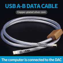 OdinNordost 2 декодер ЦАП кабель для передачи данных звуковая карта с интерфейсом USB кабель A-B экранированный USB кабель Высокое качество Тип к Тип B Hifi кабель для передачи данных 2024 - купить недорого