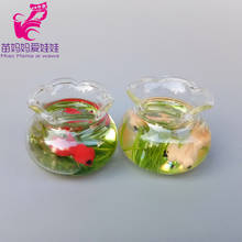 mini goldfish bowl doll house diy decoration charm tea bottle and cup for barbie blythe licca doll 2024 - buy cheap