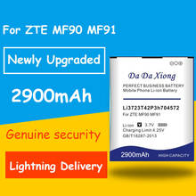 Бесплатная доставка, аккумулятор 2900 мАч Li3723T42P3h704572 для ZTE MF91 MF90 запасная батарея 2024 - купить недорого