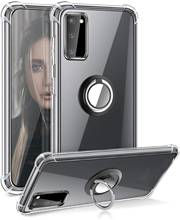 Capa de celular magnética com anel, à prova de choque, macia, para huawei p40 lite, plus pro, nova 7 se, p30, p20, honor 30, mate30, y9s, y6s, honor 9x, y7p, v30 2024 - compre barato