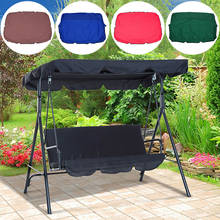 3 Seat Garden Swing Chair Canopy Cover Shade Sail Waterproof UV Resistant Outdoor Courtyard Hammock Tent Swing Top Cover NO Fade 2024 - buy cheap