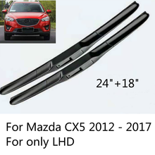 Front Wiper Blades For Mazda CX-5 CX5 KE 2012 2013 2014 2015 2016 2017 Windshield Windscreen Front Window 24"+18" 2024 - buy cheap