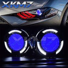 XKM7 Car Lens Bi-xenon Lenses Angel Devil Eyes Super Projector 3.0 inch H4 H7 Headlight Tuning Accessories H1 HID LED Lights 2024 - buy cheap