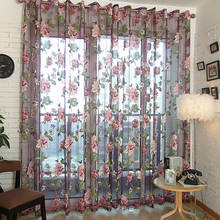 Plant Printed Blackout Curtain Pretty Tull Curtain Floral Pattern Sheer Curtain Window Curtain for Bedroom Christmas Curtains 2024 - buy cheap