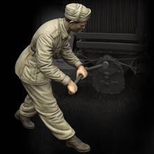 Modelo de resina 1/35, figura GK Soldier, infantería italiana 'CRANKING UP', tema militar de la Wii, kit sin montar y sin pintar 2024 - compra barato