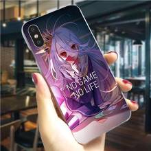 Цветной чехол для телефона с аниме No game No life для iPhone SE, чехол X XR 5 7 8 Plus 6 6S 5S 11 Pro Xs Max, задние чехлы 2024 - купить недорого