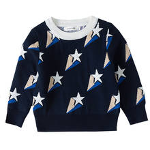 Child Star Sweater Pullover Cotton Double Layer High Quality Sweater Autumn Winter Children's Clothing Baby Boy Clothes Kids Top 2024 - buy cheap