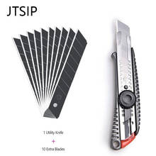 JTSIP 10pcs Utility Knife Blades Cutter Wall Paper Cutting Knife Retractable Paper Cutter Office School Supplies Art Blade Knife 2024 - buy cheap