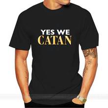 Футболка с коротким рукавом, с надписью yes we catan, S-3xl 2024 - купить недорого