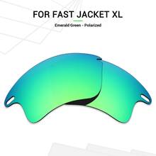 Mryok поляризованные Сменные линзы для солнцезащитных очков Oakley Fast Jacket XL изумрудно-зеленый 2024 - купить недорого