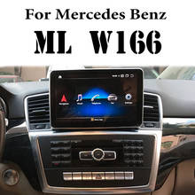 Liislee-reproductor Multimedia NAVI para coche, Radio estéreo con navegación GPS, para Mercedes Benz MB ML GLE M Class W166 ML350 2011 ~ 2017 NTG 2024 - compra barato