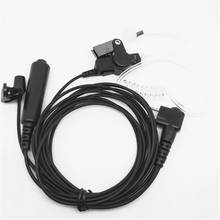 OPPXUN new Air acoustic tube headset Reel cable Mic PTT Earpiece For Motorola GP88 GP88S GP2000 GP300 HYT TC500 TC600 radios 2024 - buy cheap