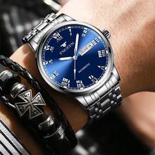 Relógio masculino marca de luxo fngeen relógios de pulso para homem data exibição semana luminosa relógio de quartzo masculino relogio masculino 2024 - compre barato