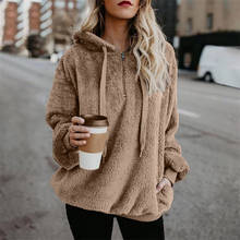Women Hooded Faux Fur Coat Plus Size 5XL Winter Jacket Wool Cashmere Coat Women Fashion Tops Casual Fur Jacket Fur Coat 2024 - buy cheap