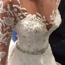 Louisvuigon-Vestido de novia Vintage de manga larga, ropa de Novia de encaje de Turquía, para Iglesia y boda, 2020 2024 - compra barato