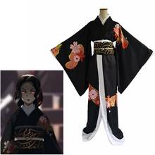 Unisex Anime Cos Kimetsu no Yaiba Demon Slayer Juuni Kitsuki Kibutsuji Muzan Cosplay Costumes wafuku kimono 2024 - buy cheap