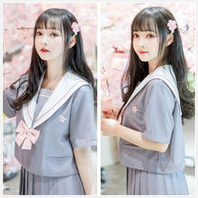 Japanese School Uniform for Woman High School Student Girls JK Suit Blouse Pleated Skirt Sailor Cosplay Costumes 2024 - buy cheap