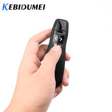 Kebidumei R400 Wireless RF Remote Professional Wireless With Receiver PPT Wire Presenter Red Laser Pointer Pen For Office 2024 - buy cheap