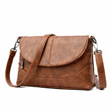 2019 Crossbody Bags For Women Soft Leather Shoulder Bag Sac A Main Vintage Handbags female Solid Ladies New Women Messenger Bags 2024 - buy cheap