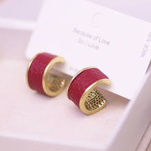 Серьги-гвоздики женские металлические в винтажном стиле, кольца геометрической формы под древнее золото, бижутерия 2024 - купить недорого