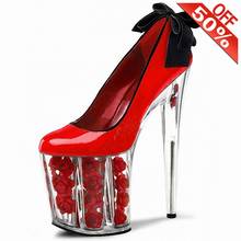 Zapatos de tacón alto para travestis, calzado sexy de 8 pulgadas, sin cordones, talla grande, 20cm, bailarina exótica, tendencia fetiche, plataforma gruesa, nuevo 2024 - compra barato