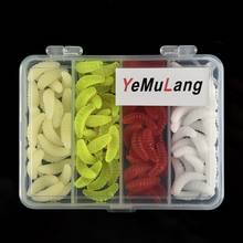 100Pcs/Lot set  Fishing Lure Soft Lure Baits Smell Worms Mixed Color Soft Bread Bug 2024 - buy cheap