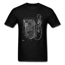 Mechanics Schematic 3D Printed T Shirt Mother Day Pure Cotton Round Neck Man Tops Shirts Classic Fashion Tops & Tees New 2024 - buy cheap